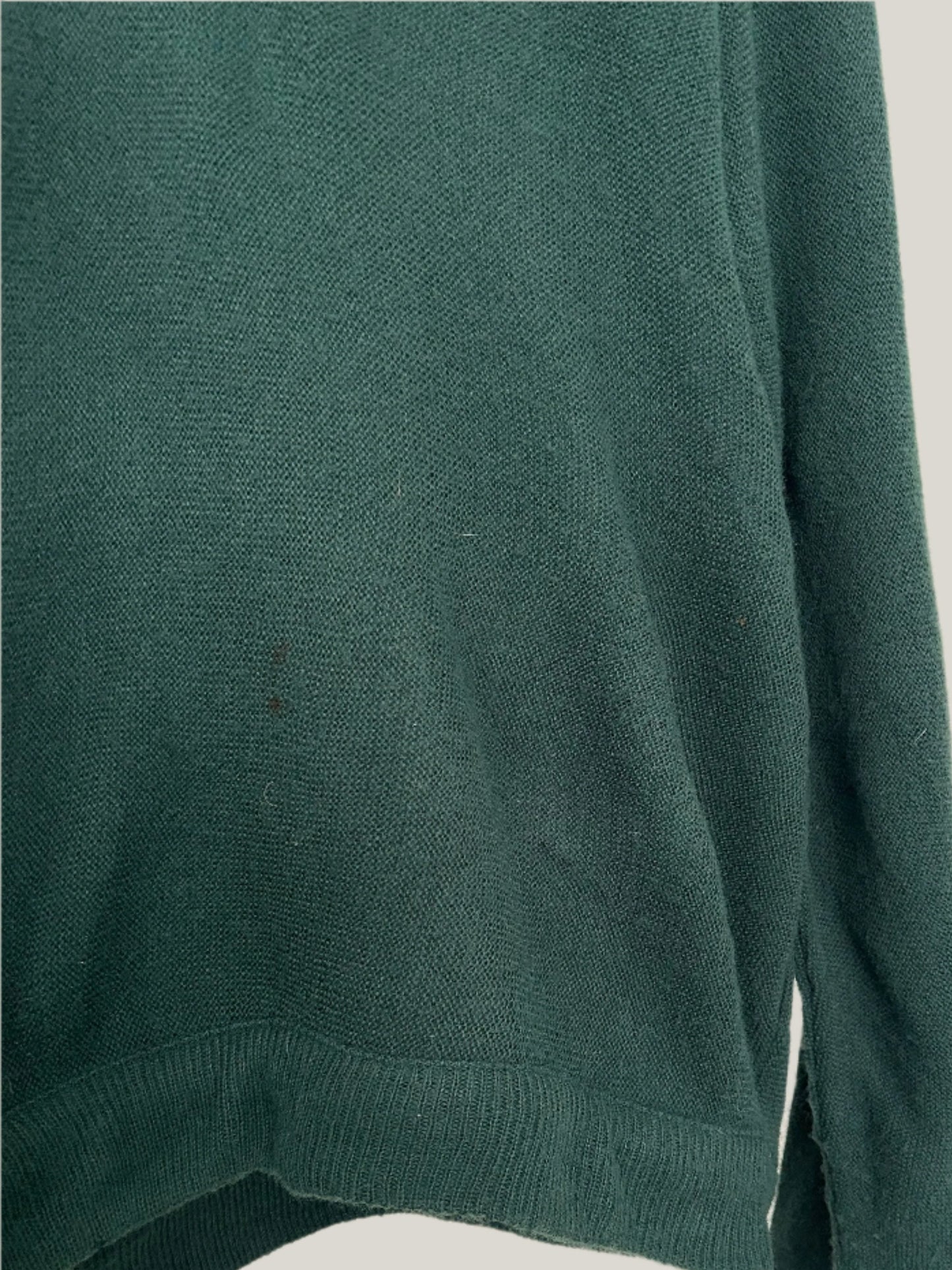 80'S VINTAGE LACOSTE IZOD V-NECK WOOL PULLOVER SWEATER - M/L
