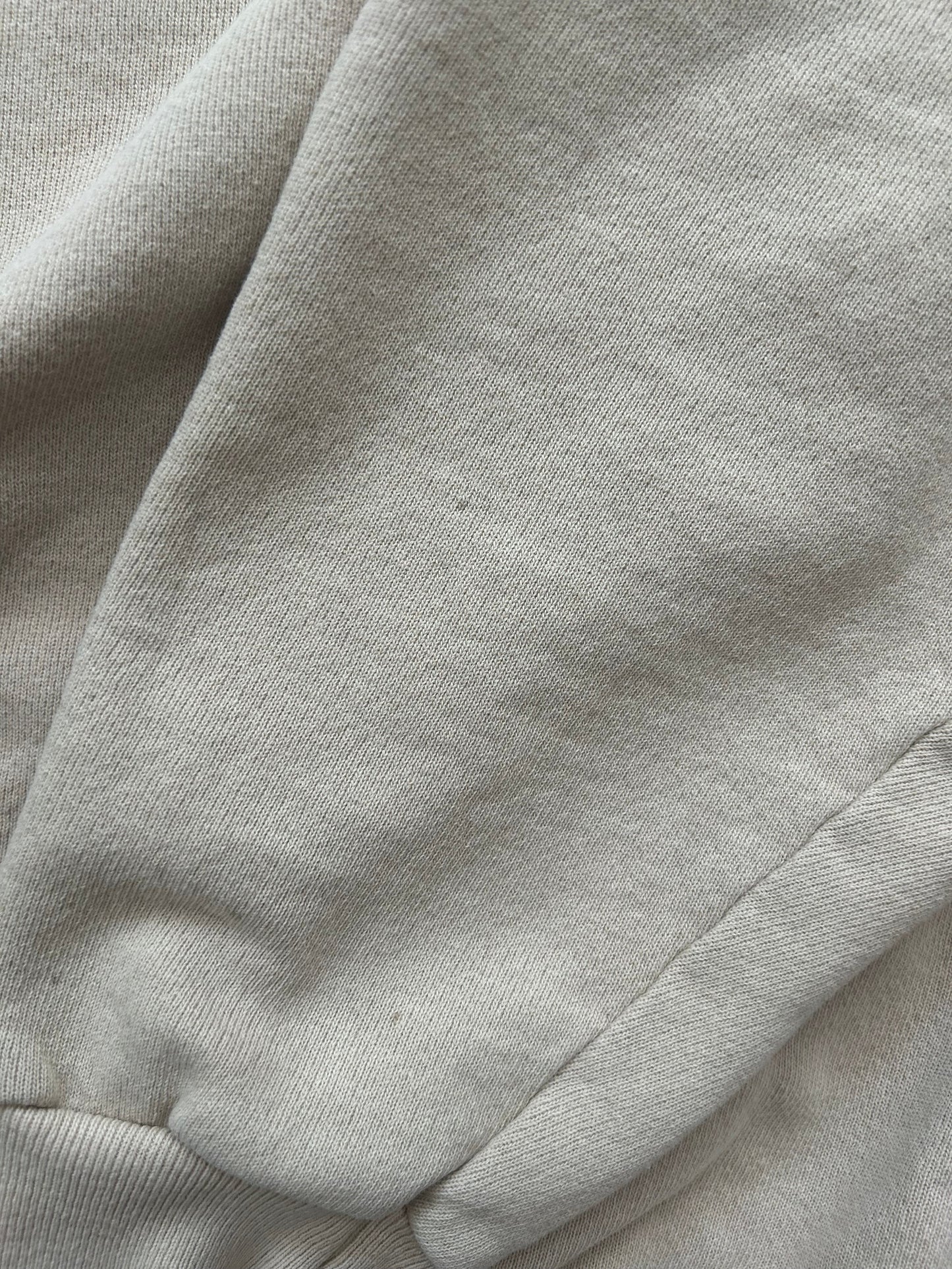 Close-up of beige fabric texture
