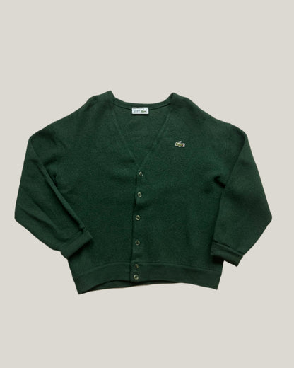 80'S VINTAGE LACOSTE WOOL GARDIGAN - 5 / S