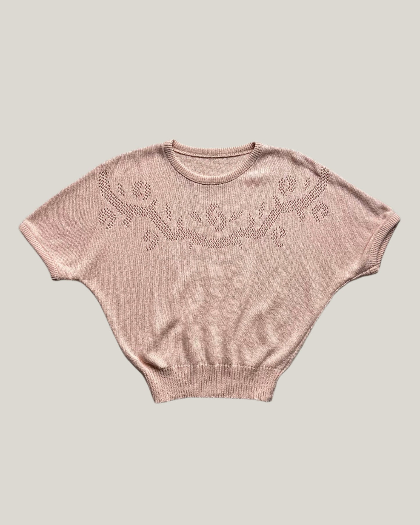 VINTAGE KNITTED SHORT SLEEVE - S